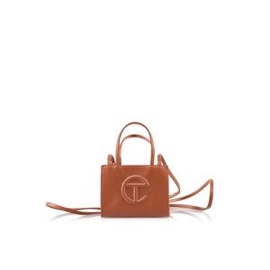 Telfar small tan bag